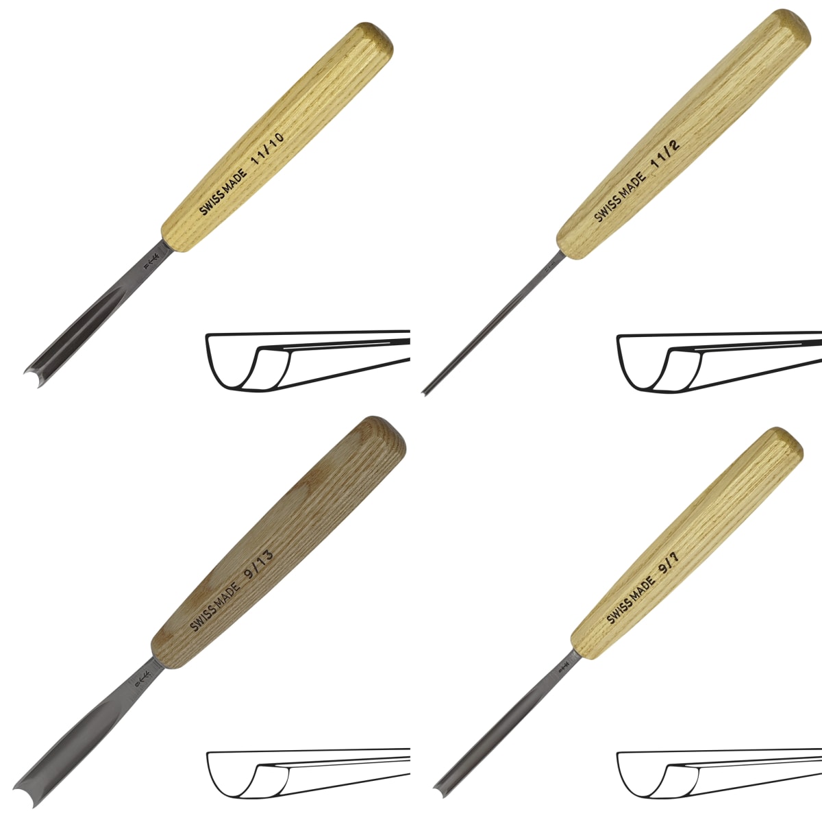 Set de Gubias Pfeil Ro25 con Estuche para Tallado en Madera (25 pcs)8