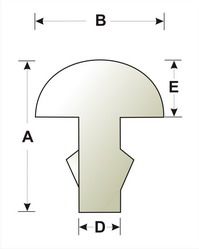 Set de 5 Tiras de 26 cm de Traste Vintage. Corona 2.0 mm x 1.20 ancho2