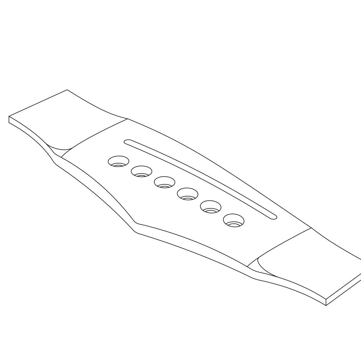 Puente de Ébano Tipo Ibanez. Mod: 13