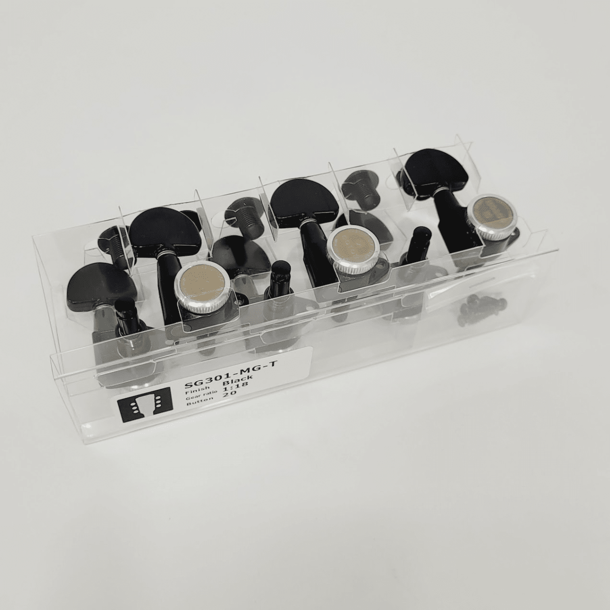 Clavijero Gotoh con Locking MGT 3L+ 3R Black SG301-205