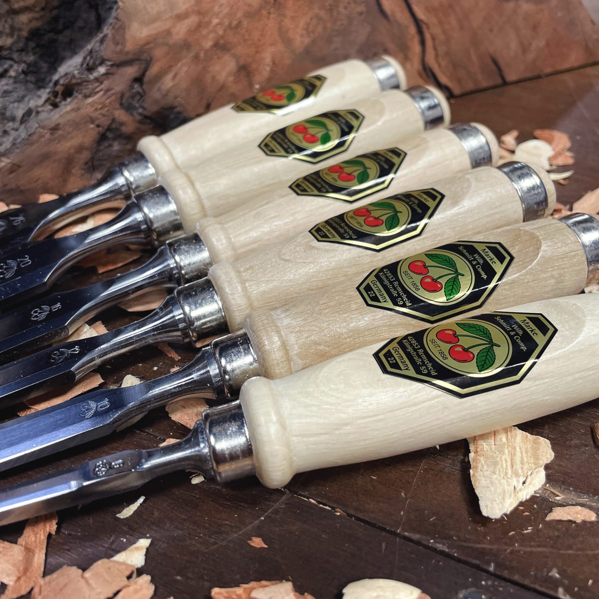 Set de 6 Formones Carpinteros Two Cherries 1111 SB2