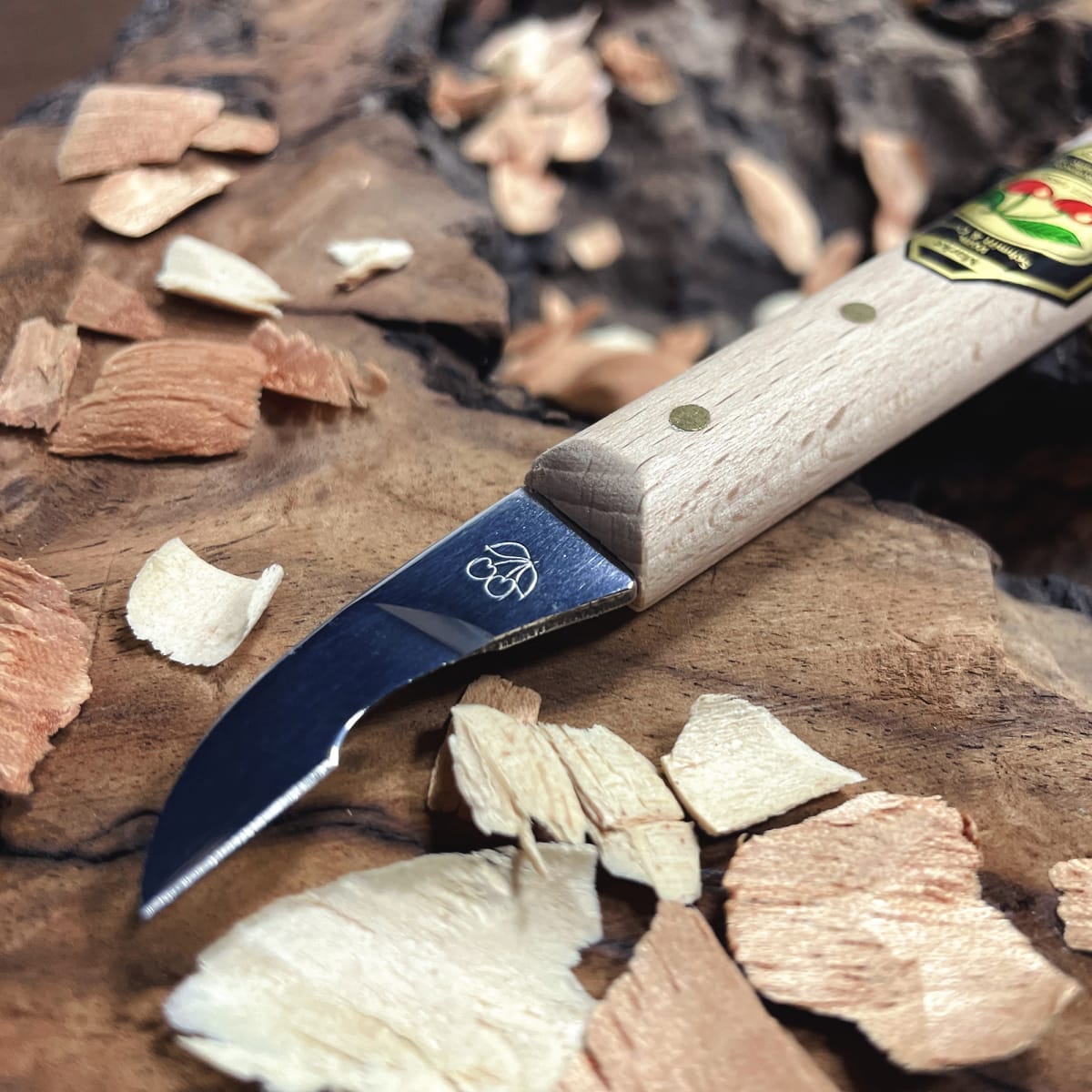 Cuchillo Two Cherries 3351 para Tallado de Madera6