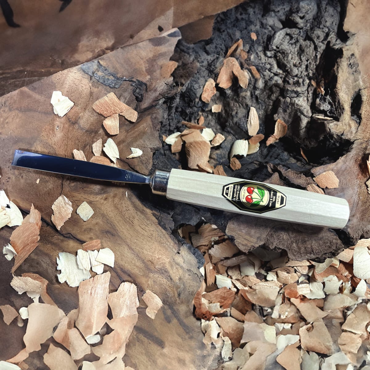 Set 3427 SB de 3 Mini Gubias 3 Cuchillos y 1 Piedra Two Cherries para Xilografia y Tallado18