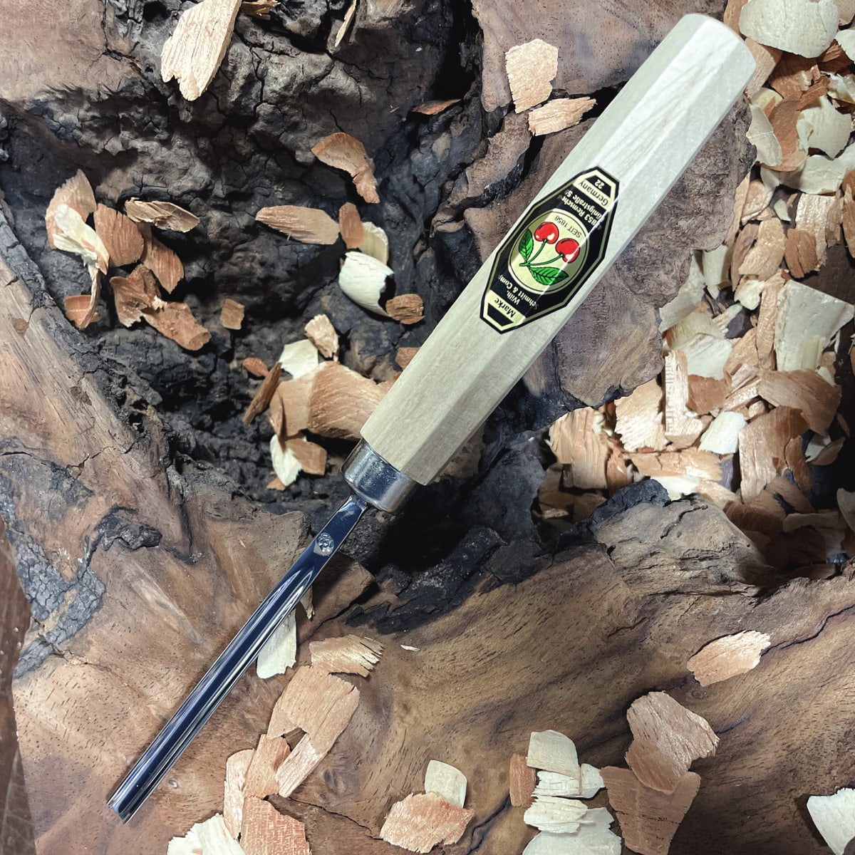 Set 3441 HK de 6 Mini Gubias 4 Cuchillos y 1 Piedra Two Cherries para Xilografia y Tallado41