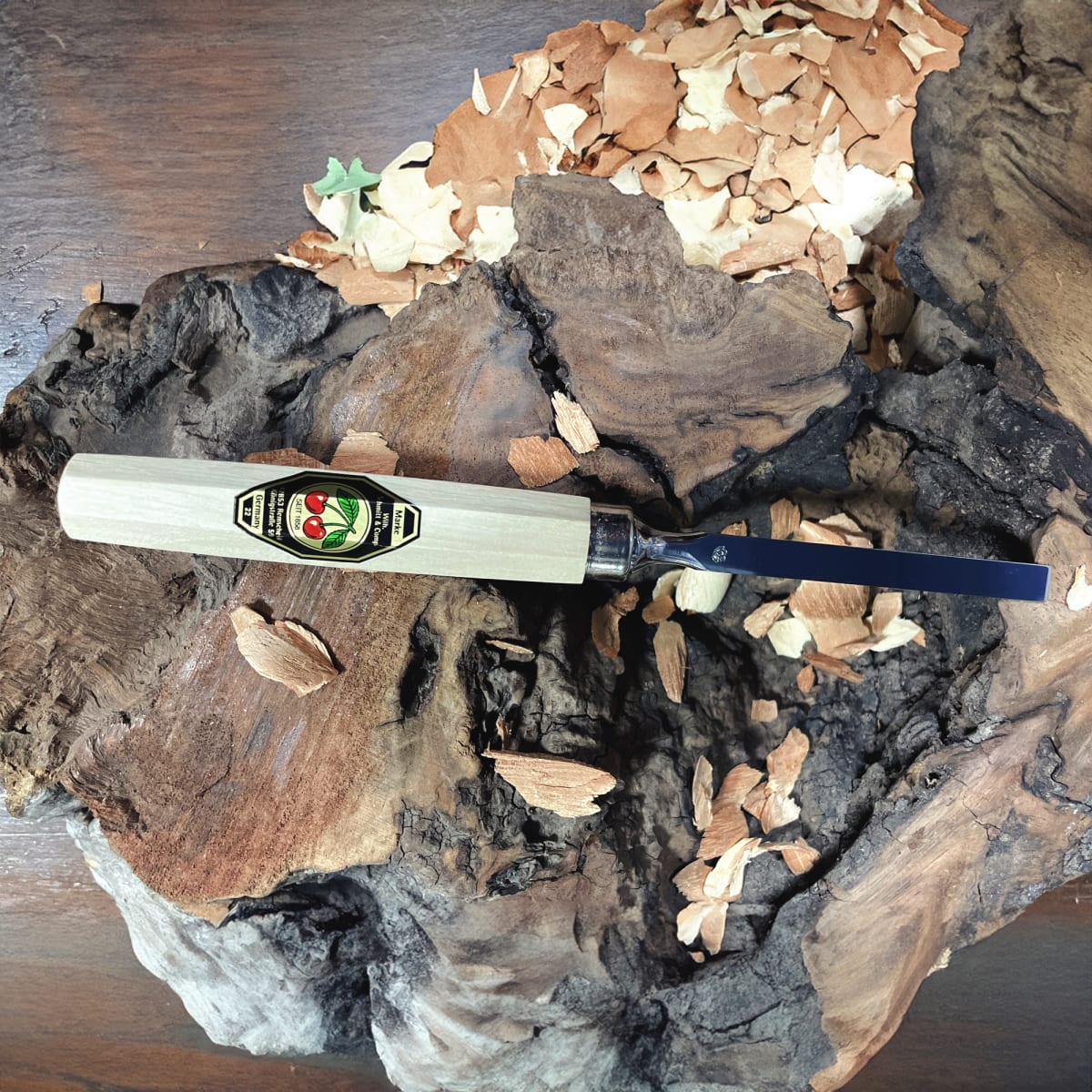 Set 3441 HK de 6 Mini Gubias 4 Cuchillos y 1 Piedra Two Cherries para Xilografia y Tallado43