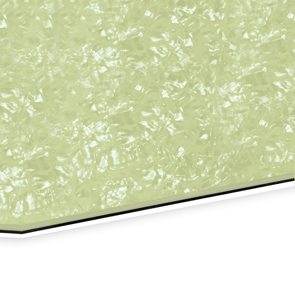 Lamina para Pickguard 220 x 300 mm. Mod: PC-VP. Color: Green Pearloid. 4-ply 1