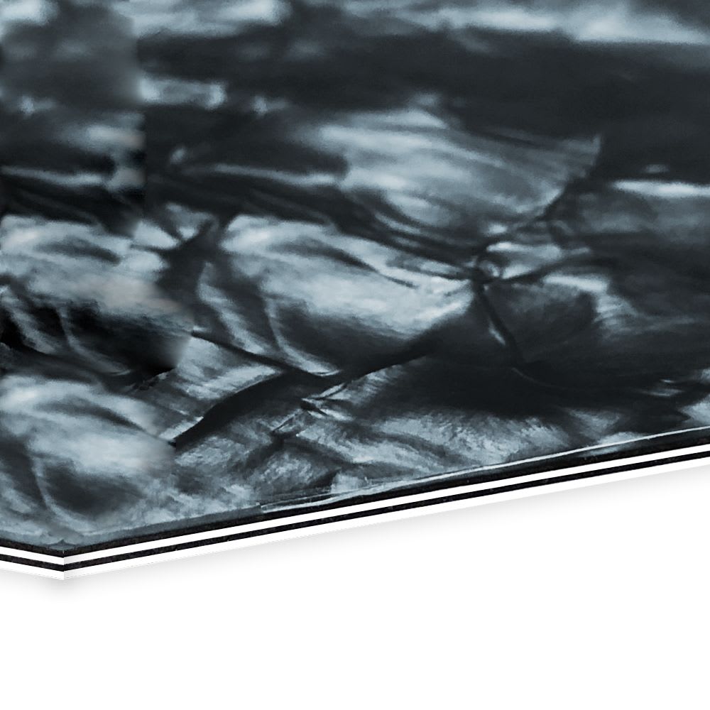 Lamina para Pickguard 220 x 300 mm. Mod: PC-BP-B. Color: Black Pearloid. 5-ply 2