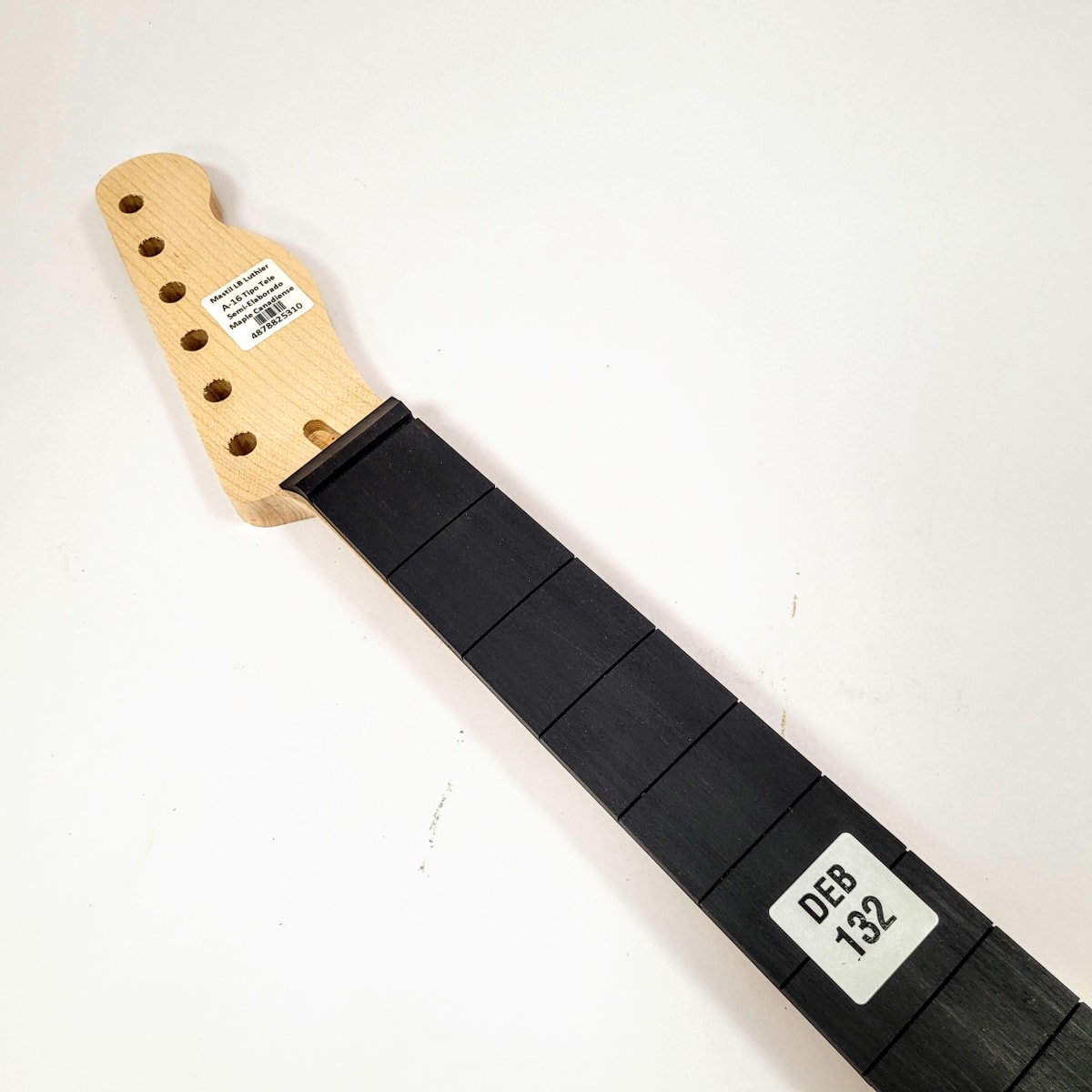 Kit Mod: 01 de Mastil Semi Elaborado Tipo Tele + Diapason Ranurado + Tensor2