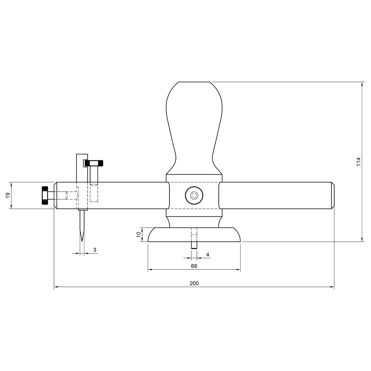 Gramil para Rosetas LB Luthier Corte Circular2