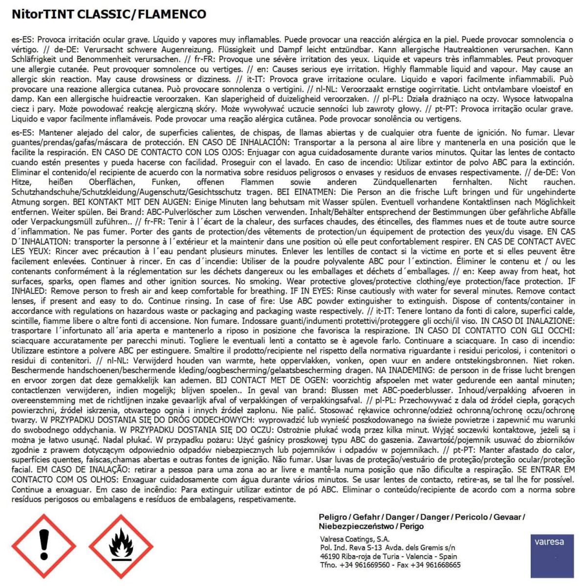 Tinta Nitorlack Amarilla de 250 ml para Madera3