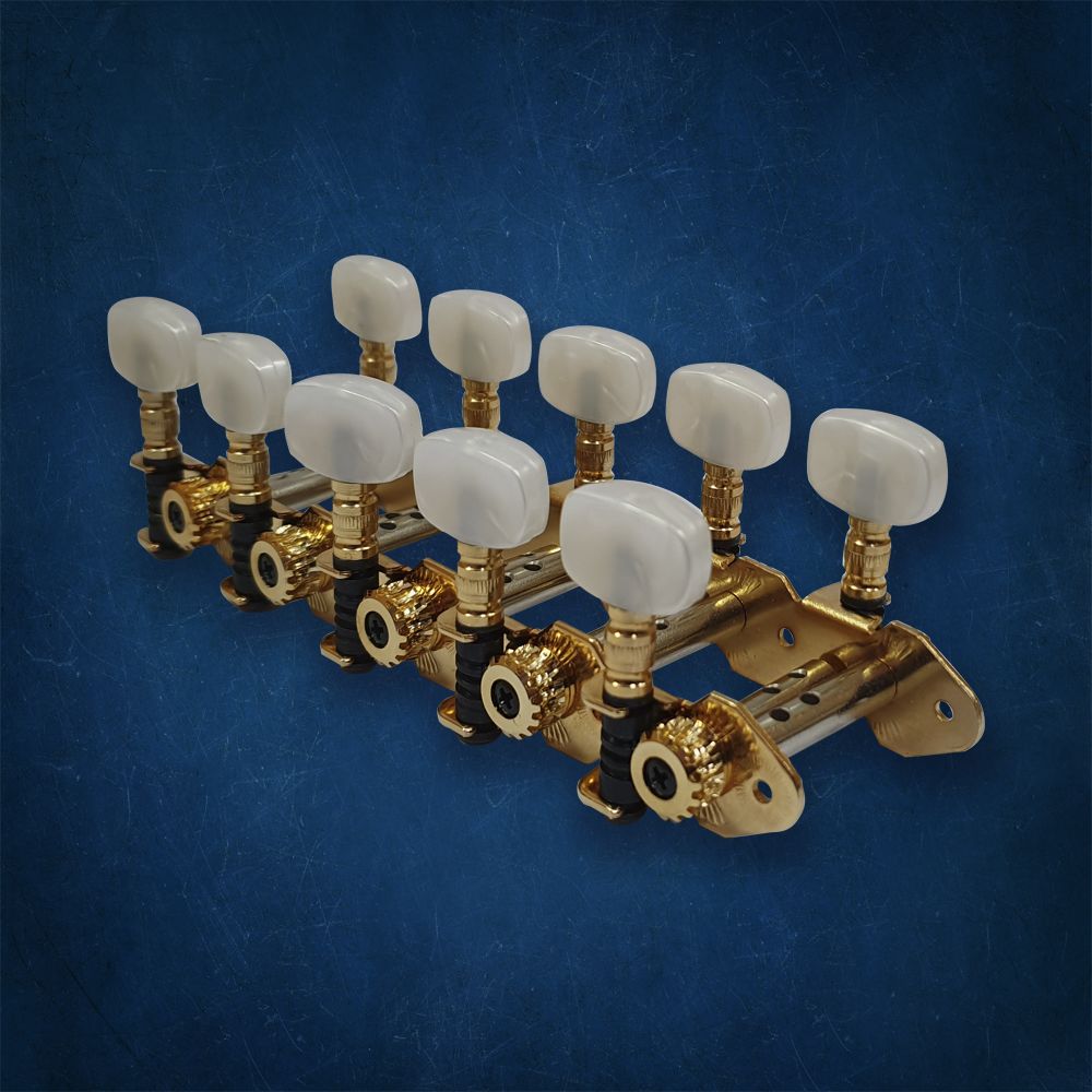 Clavijero de precisión para Charango o Mandolina Mod: 42.08.H. Color: Gold (Gebr Van Gent B.V)5