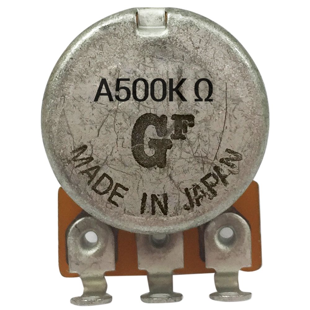 Potenciometro Gotoh. Mini 500K A. Vastago Largo 0