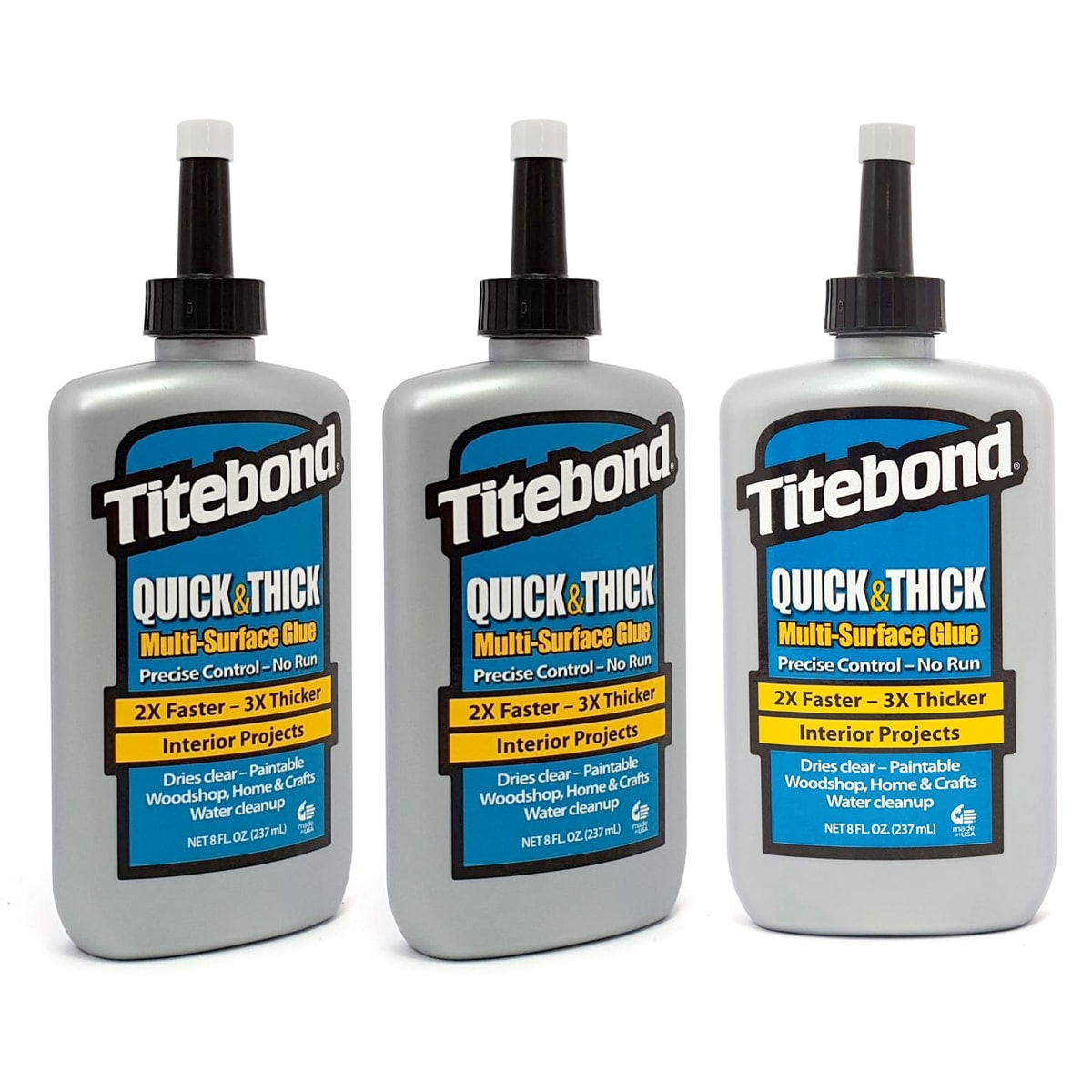 Pack 3x2 Titebond Quick and Thick. 8 oz / 237 ml 0