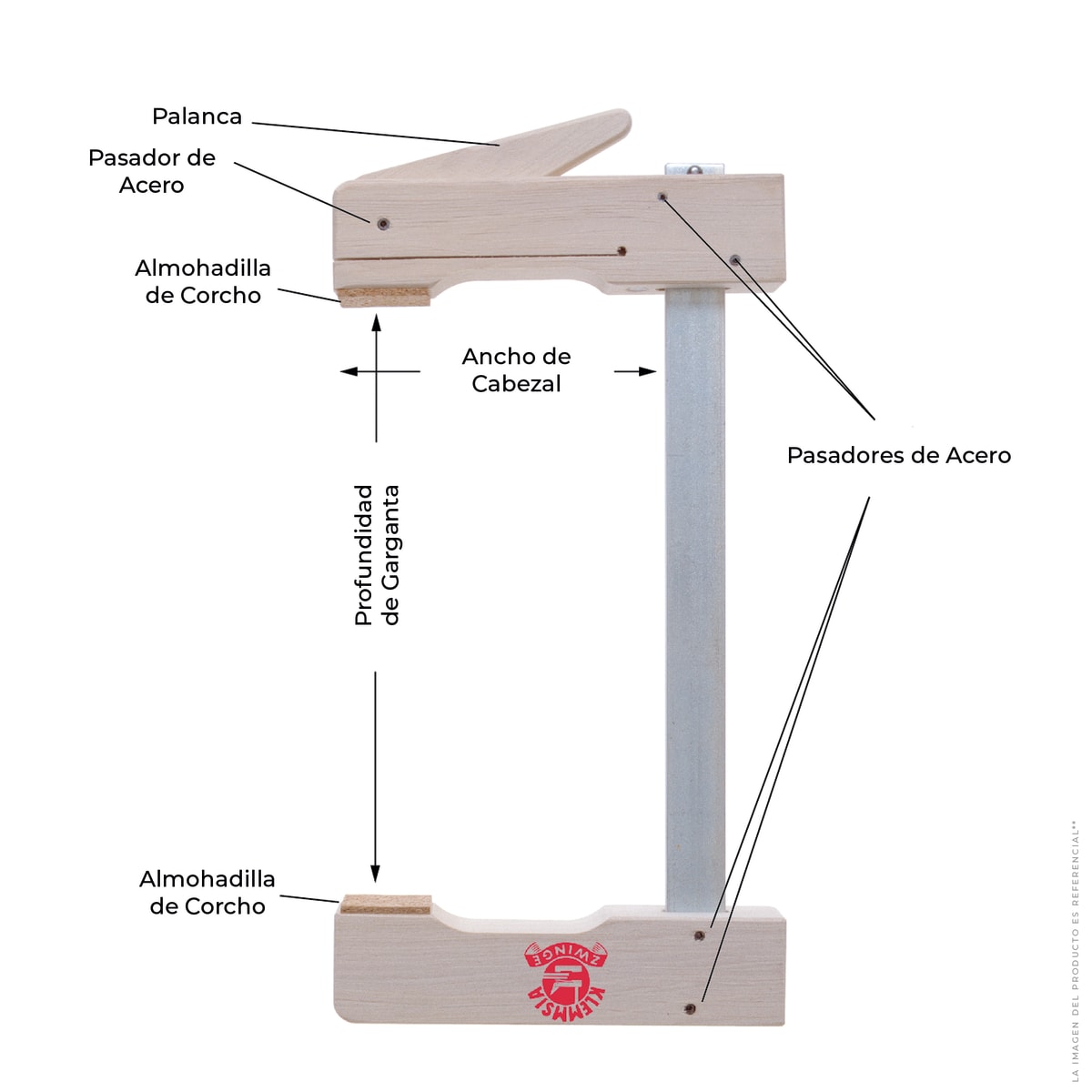 Prensa Klemmsia. Mod: 0070 Sargento de 700 mm de largo 0