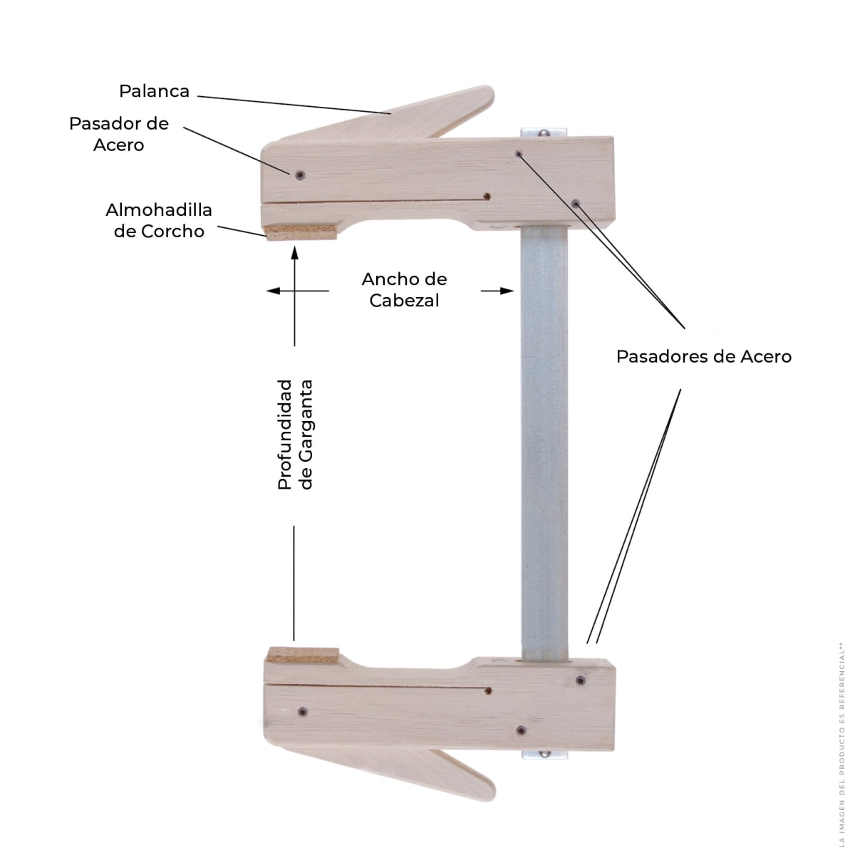 Prensa Klemmsia. Mod: 900100 Sargento de 1000 mm de largo 1