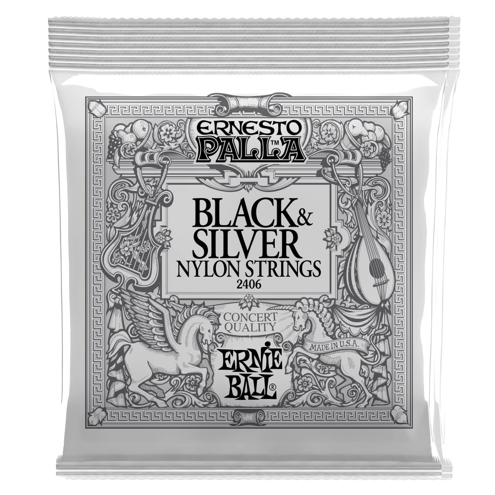 Cuerdas para Guitarra Clasica. 6-String. Black N' Silver Nylon .028 - .042 0