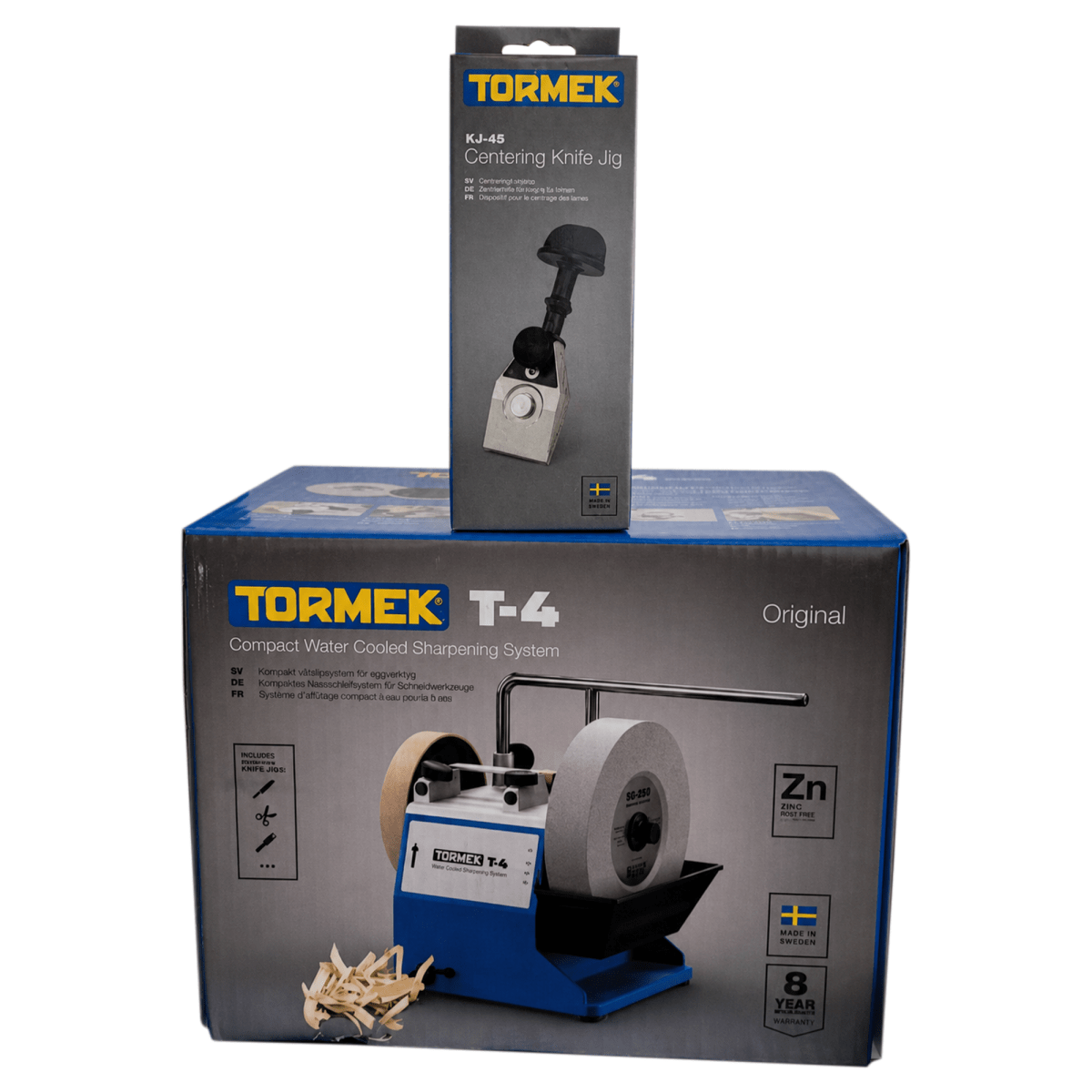 Pack Afiladora Tormek T4 + Guia para Cuchillos KJ-452