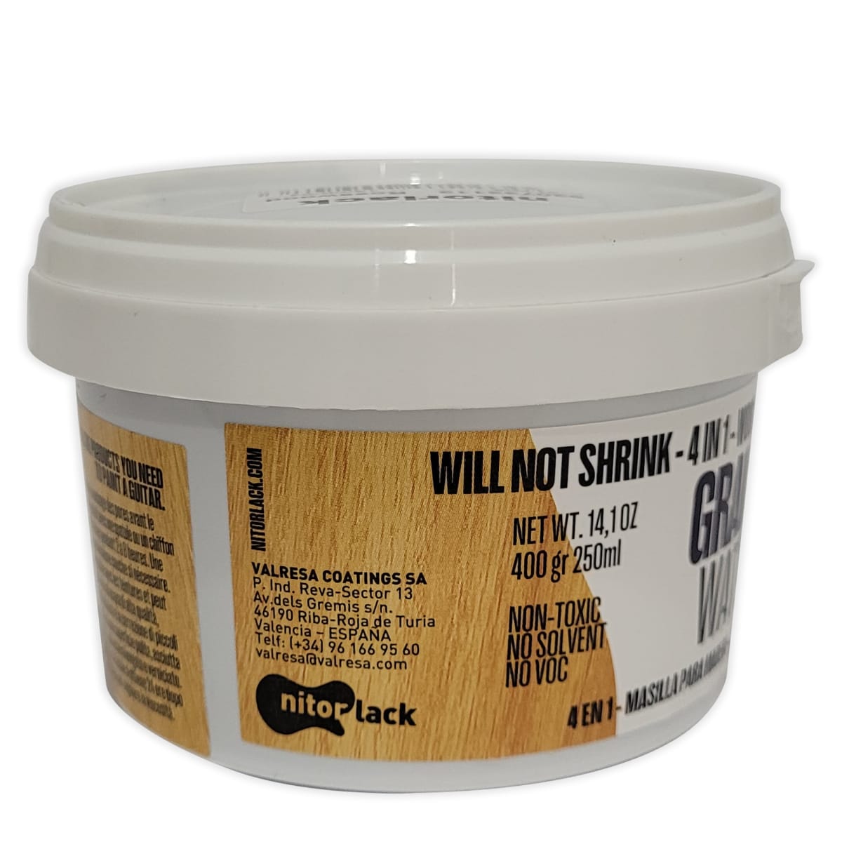 Tapaporos Nitorlack al Agua para Madera Color Natural de 250 ml5
