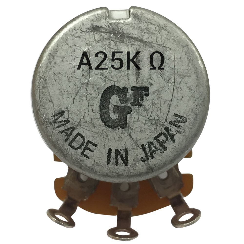 Potenciometro Grande 25K A. Vastago Largo 0