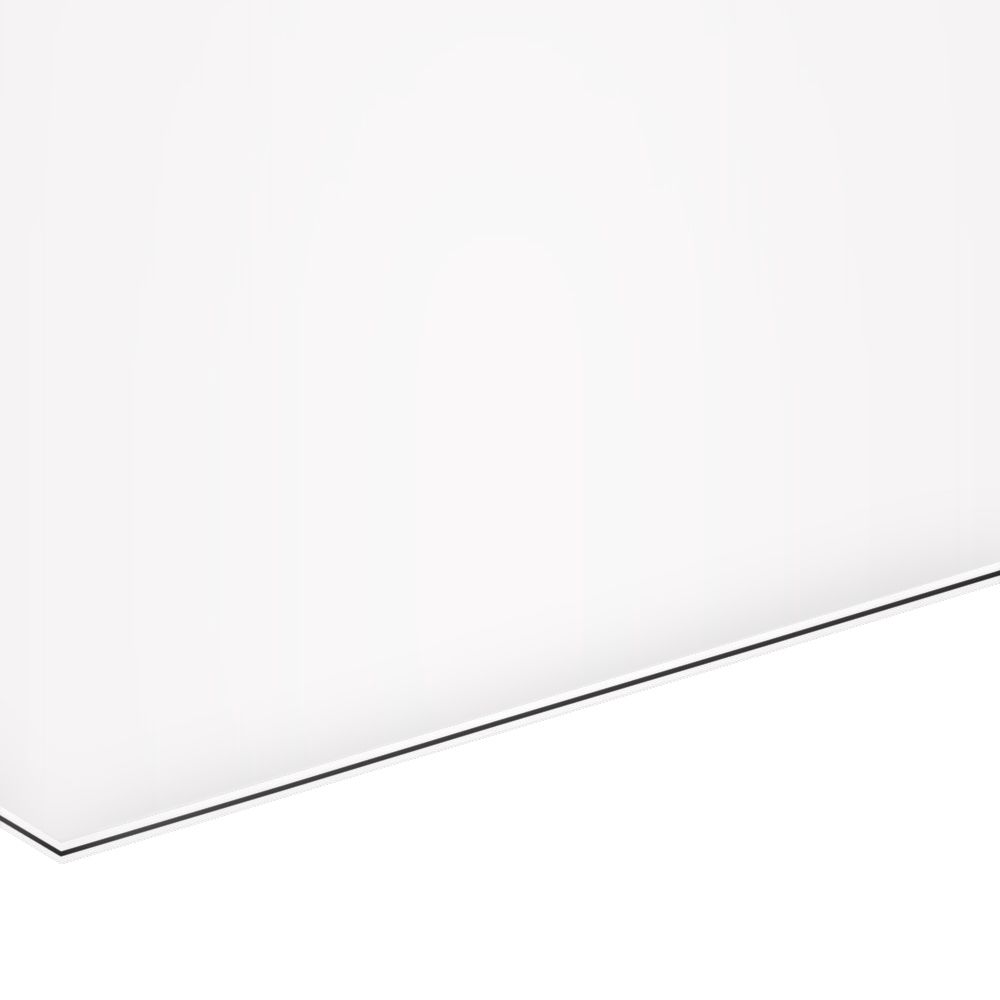 Lamina para Pickguard 300 x 450 mm. Mod: PC-W3. Color: White. 3-ply3