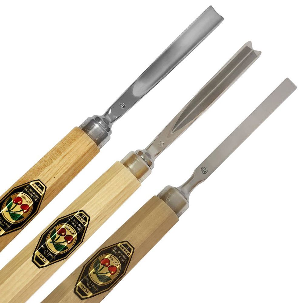 Set 3406 SB de 3 Mini Gubias y 3 Cuchillos Two Cherries para Xilografia y Tallado21