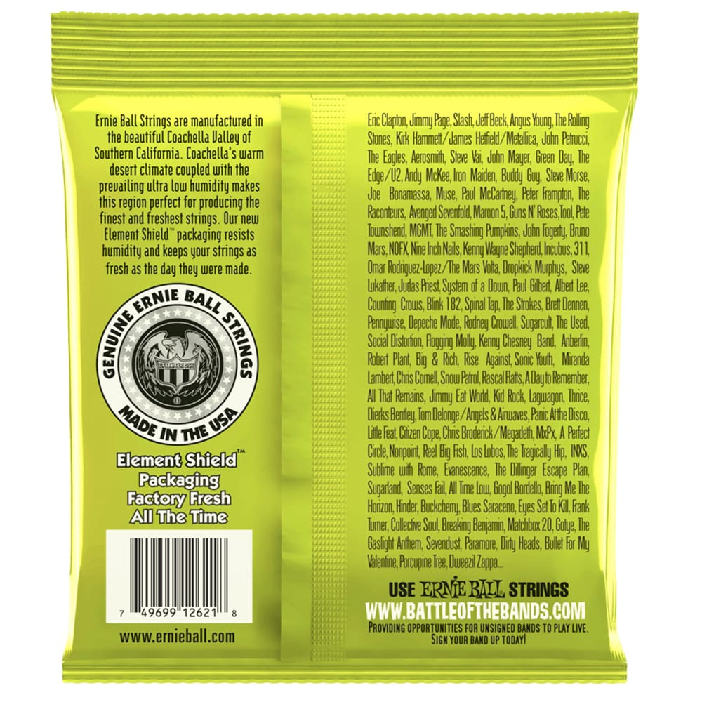 Cuerdas para Guitarra Electrica. Mod: 2621. 7-String. Regular Slinky .010 - .0562