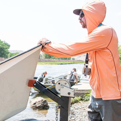 POLERA SOLARFLEX HOODY CORAL REEF HEATHER