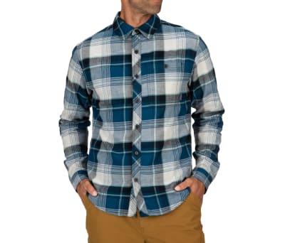 CAMISA DOCKWEAR COTTON FLANNEL ATLANTIS CELADON PLAID
