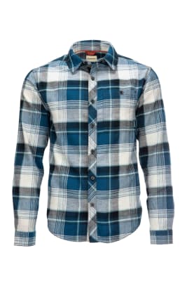 CAMISA DOCKWEAR COTTON FLANNEL ATLANTIS CELADON PLAID