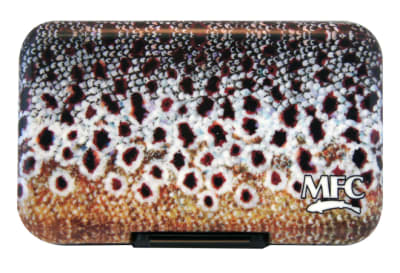CAJA MOSCAS POLY FLY BOX SUNDELL'S BROWN TROUT SKIN