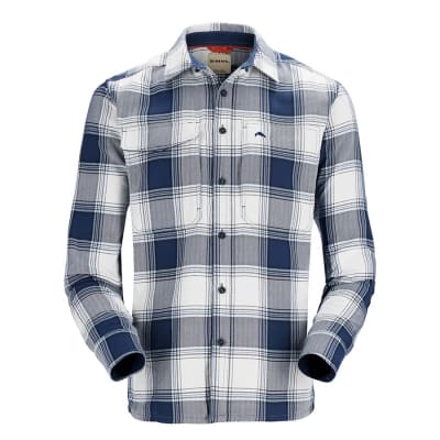 CAMISA GUIDE FLANNEL LS SHIRT NAVY/WHITE DIMNSL BUFFALO