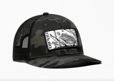 JOCKEY LARGE MOUTH PATCH TRUCKER HAT BLACK CAMO