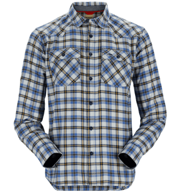 CAMISA SANTEE FLANNEL LS SHIRT ADMIRAL BLUE/NAVY CAMP PLD1