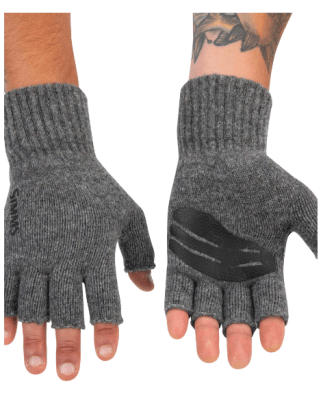 GUANTES WOOL HALF FINGER GLOVE STEEL