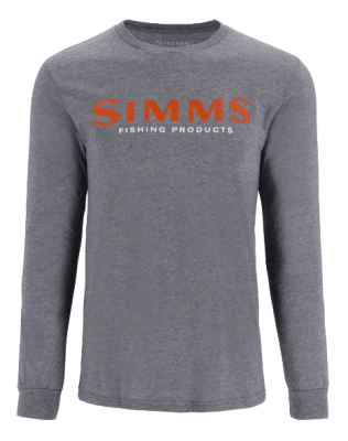 POLERA SIMMS LOGO T-SHIRT LS ATHLETIC HEATHER