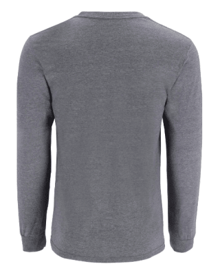 POLERA SIMMS LOGO T-SHIRT LS ATHLETIC HEATHER