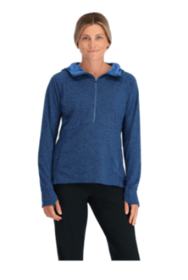 POLERA WMS BUGSTOPPER HOODY SAPPHIRE HEATHER