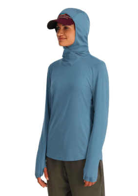 POLERA WMS BUGSTOPPER SOLARFLEX HOODY BLUEGRASS HEATHER