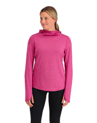 POLERA WMS BUGSTOPPER SOLARFLEX HOODY FUCHSIA HEATHER