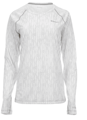 POLERA WMS SOLARFLEX LS CREWNECK LILY PAD WHITE1