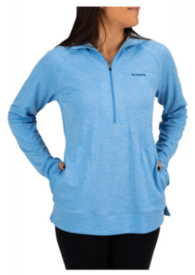 POLERA WMS BUGSTOPPER HOODY CORNFLOWER HEATHER