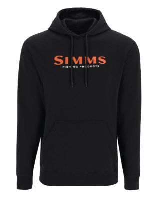 POLERON UNISEX SIMMS LOGO HOODY BLACK1