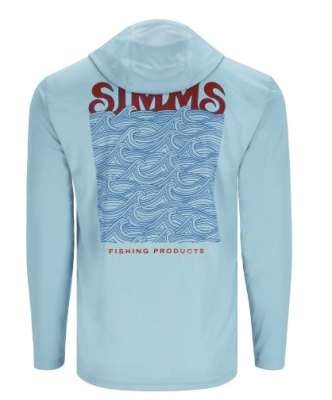 POLERA TECH HDY ARTIST SERIES STL BLUE/SIMMS WAVE