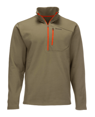 POLAR THERMAL 1/4 ZIP TOP DARK STONE1