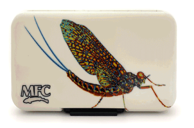 CAJA POLY FLY BOX LARKO'S CHROME MAYFLY1