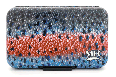 CAJA POLY FLY BOX RAINBOW TROUT SKIN