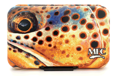 CAJA POLY FLY BOX SUNDELL'S OCTOBER BROWN FACE1