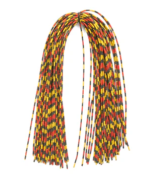 MATERIAL CENTIPEDE LEGS SPECKLED HOT YELLOW/BLACK/RED