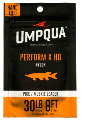 LEADER PERFORM X PIKE/MUSKIE LEADER W/TYGER WIRE TIP 8'