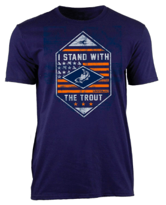 POLERA STAND W/TROUT BLUE